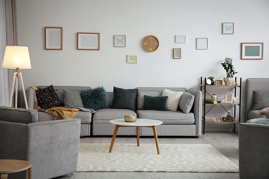 Renters Insurance - View Of Modern Living Room In Small Apartment